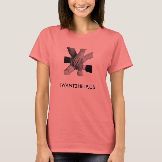 Ich Wollte 2 Help Ringer T-Shirt - Ladys (Vorderseite)