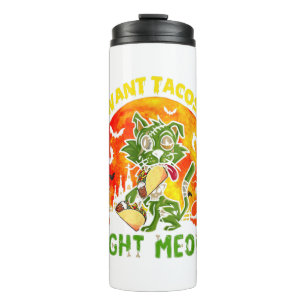 Ich Wollte Acos gerade jetzt Meow Halloween Katze Thermosbecher