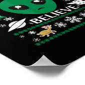 Ich Wollte, Alien Weihnachten zu glauben Poster (Ecke)