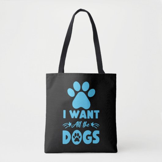Ich Wollte alle Hunde Tasche (Vorderseite)