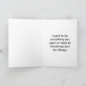 ICH WOLLTE, ALLES ZU SEIN, WEIHNACHTEN ZU BENÖTIGE (Innenseite)