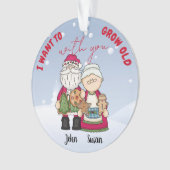 Ich Wollte, alt zu werden mit Ihnen Weihnachten pe Ornament (Vorderseite)