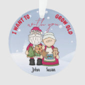Ich Wollte, alt zu werden mit Ihnen Weihnachten pe Ornament (Vorderseite)