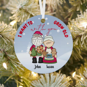 Ich Wollte, alt zu werden mit Ihnen Weihnachten pe Ornament Aus Metall
