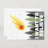 Ich Wollte, an die steroide Postkarte zu glauben (Vorne/Hinten)