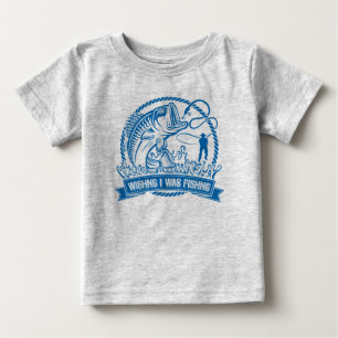 Ich wollte angeln baby t-shirt