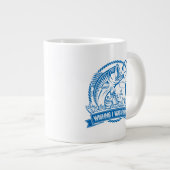 Ich wollte angeln Jumbo-Tasse (Vorderseite Rechts)