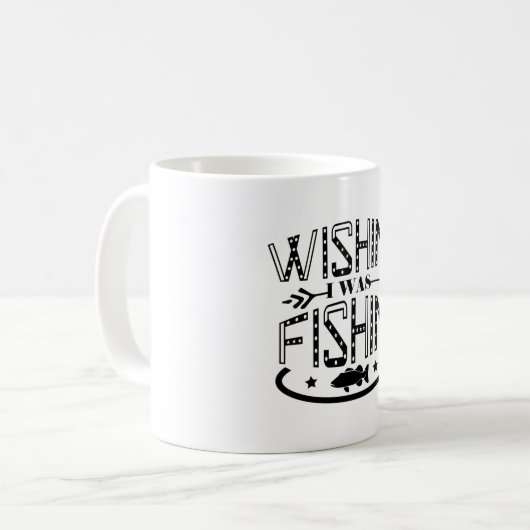 Ich wollte angeln kaffeetasse (Vorderseite Links)