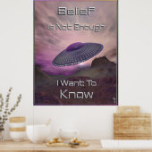 Ich Wollte, Art Print Poster zu kennen (Küche)