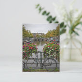 Ich Wollte auf meinem Fahrrad in Amsterdam - Postk (Stehend Vorderseite)