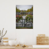Ich Wollte auf meinem Fahrrad in Amsterdam - Postk Poster (Küche)