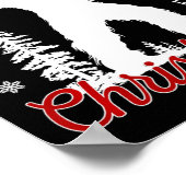 Ich Wollte Bigfoot Zu Weihnachten Sasquatch Americ Poster (Ecke)