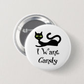 Ich Wollte Candy Cat Button (Vorne & Hinten)