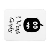 Ich Wollte Candy Pumpkin Magnet (Horizontal)