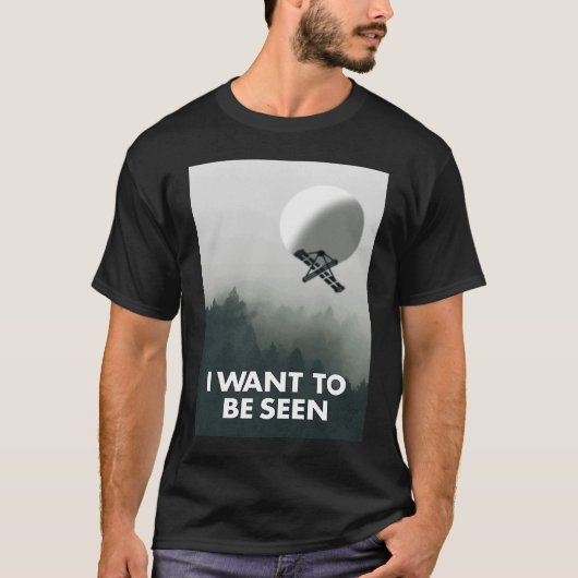Ich wollte, chinesischer Spy Balloon zu sehen T-Shirt (Vorderseite)