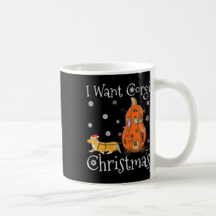 Ich Wollte Corgi zu Weihnachten Funny Santa Corgi Kaffeetasse