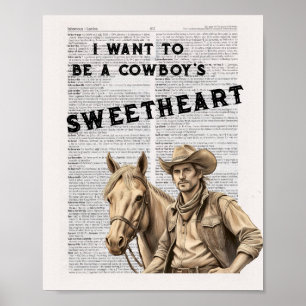 Ich wollte, Cowboyliebe zu werden (2) Poster