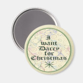Ich Wollte Darcy zu Weihnachten Magnet (Vorderseite/Rückseite)