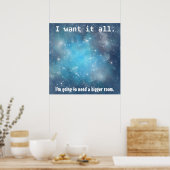Ich Wollte das ganze Raumplakat Poster (Küche)