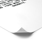 Ich wollte, dein süßer guter Morgen zu sein Funny Poster (Ecke)