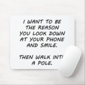 Ich Wollte, der Grund zu sein Mousepad (Mit Mouse)