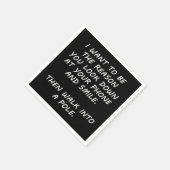 Ich Wollte, der Grund zu sein Serviette (Ecke)