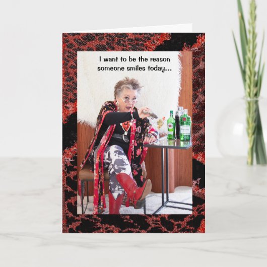 Ich wollte, der Grund zu sein, warum jemand lächel Karte (Vorderseite)