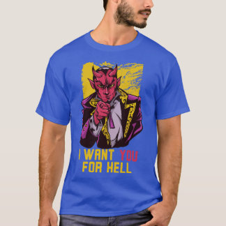 Ich Wollte dich für Hell Funny Devil Uncle Sam T-Shirt