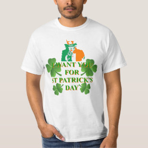 Ich wollte dich für St Patrick's Day T-Shirt