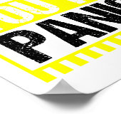 Ich Wollte dich in eine panische Klimaschutzumgebu Poster (Ecke)