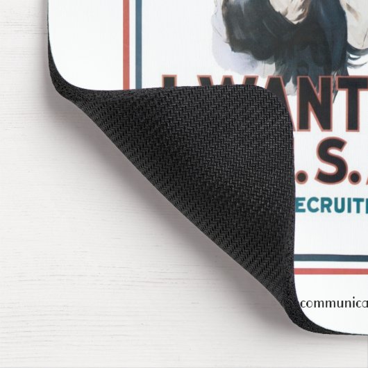 "Ich Wollte dich" Onkel Sam Mousepad (Ecke)