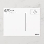 ICH WOLLTE DICH POSTKARTE (Rückseite)