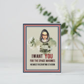 ICH Wollte DICH Postkarte (Stehend Vorderseite)