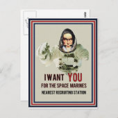 ICH Wollte DICH Postkarte (Vorne/Hinten)