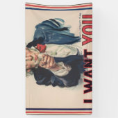 Ich Wollte dich Uncle Sam Banner (Vertikal)