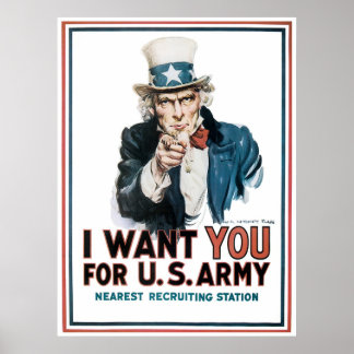 Ich Wollte dich ~ Uncle Sam Poster