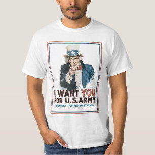 Ich Wollte dich Uncle Sam T-Shirt