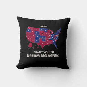 Ich Wollte dich, wieder groß zu träumen Pro Trump Kissen