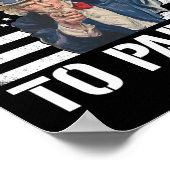 Ich Wollte dich zum Party Uncle Sam Funny 4. Juli Poster (Ecke)