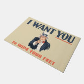 Ich Wollte dir, deine Füße zu wischen Sam Fußmatte (Schrägansicht)