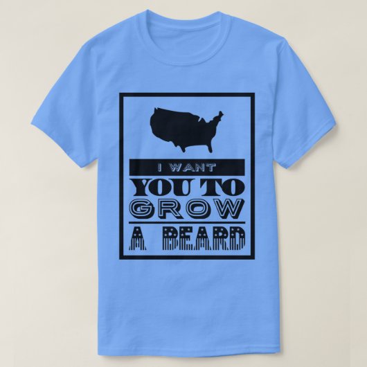 Ich wollte dir einen Bart wachsen zu lassen T-Shirt (Design vorne)