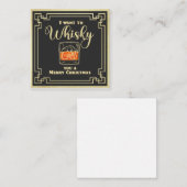 Ich wollte dir einen fröhlichen Weihnachtsanfang z Mitteilungskarte (Vorne/Hinten)