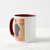 Ich Wollte dir Tasse der Marine (Vorderseite Links)
