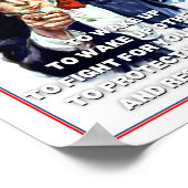 Ich Wollte dir, Uncle Sam Poster Print Wecken (Ecke)