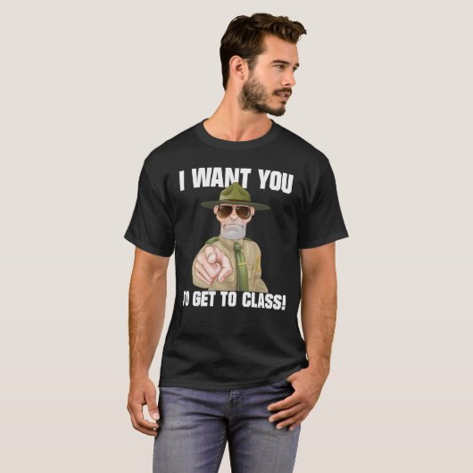 Ich Wollte dir, wieder zum Klassenlehrer zurück zu T-Shirt (Vorne ganz)