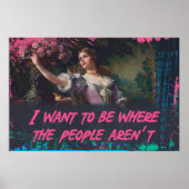 Ich Wollte, dort zu sein, wo die Leute keine Mauer Poster (Vorne)