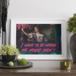 Ich Wollte, dort zu sein, wo die Leute keine Mauer Poster