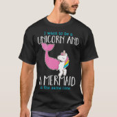 Ich Wollte, ein Einhorn-Meerjungfrau-Cooles Tier C T-Shirt (Vorderseite)
