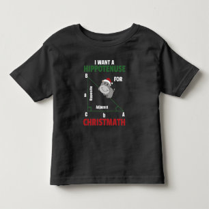 Ich Wollte ein Hippo für Weihnachten Niedlichen Hi Kleinkind T-shirt