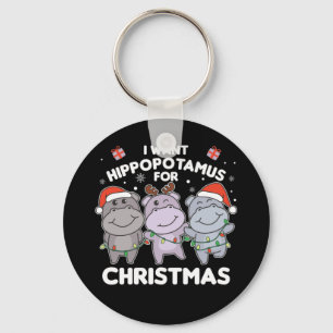 Ich Wollte ein Hippo für Weihnachten Sweet Hippos  Schlüsselanhänger